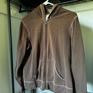 Style & Co. Brown Zip-Up Hoodie